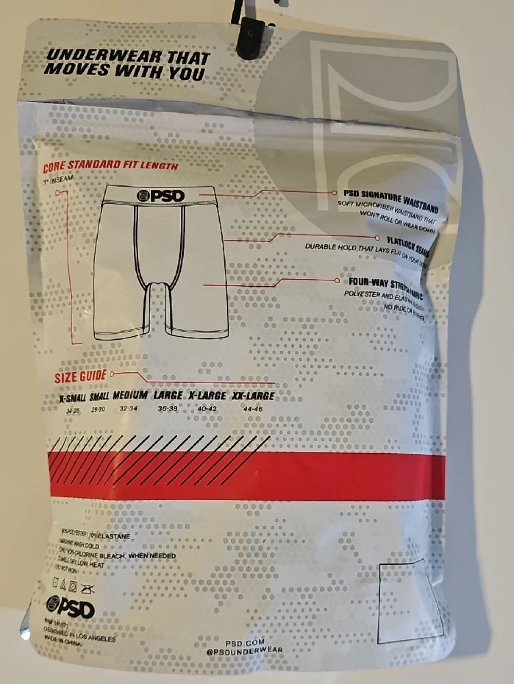 PSD Men's XXL Boxer Briefs Bundle with 6 Pairs